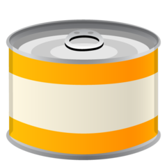 How Canned Food emoji looks on Google.