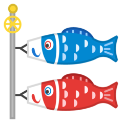 How Carp Streamer emoji looks on Google.