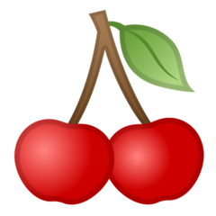 How Cherries emoji looks on Google.