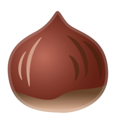 How Chestnut emoji looks on Google.