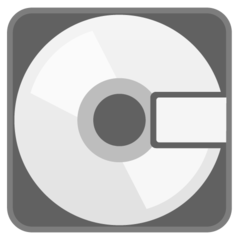 Wie Minidisc Emoji auf Google aussieht.