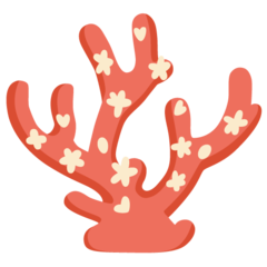 How Coral emoji looks on Google.