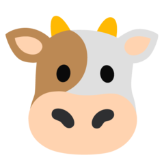 How Cow Face emoji looks on Google.