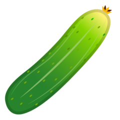 Como o emoji do Pepino é exibido no Google.