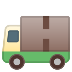 How Delivery Truck emoji looks on Google.