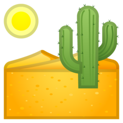 How Desert emoji looks on Google.