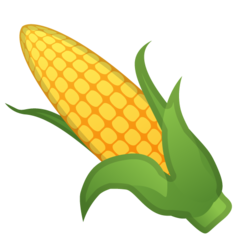 Bagaimana Bonggol jagung emoji terlihat di Google.