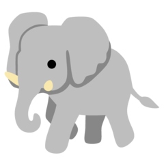 How Elephant emoji looks on Google.