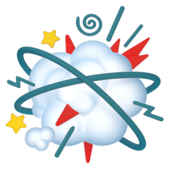 A quoi ressemblent les emoji Nuage de colère sur Google.
