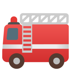 How Fire Engine emoji looks on Google.