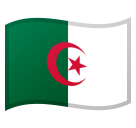 How Flag: Algeria emoji looks on Google.