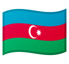 Como o emoji do Bandeira: Azerbaijão é exibido no Google.