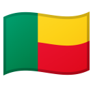 Bagaimana Bendera: Benin emoji terlihat di Google.