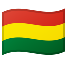 Hoe Vlag: Bolivia emoji eruit ziet op Google.