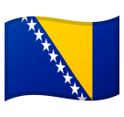 How Flag: Bosnia & Herzegovina emoji looks on Google.