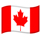 How Flag: Canada emoji looks on Google.