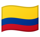 Hoe Vlag: Colombia emoji eruit ziet op Google.