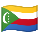 How Flag: Comoros emoji looks on Google.