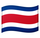 How Flag: Costa Rica emoji looks on Google.