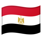 How Flag: Egypt emoji looks on Google.