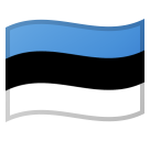 How Flag: Estonia emoji looks on Google.