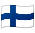 How Flag: Finland emoji looks on Google.