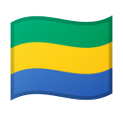 How Flag: Gabon emoji looks on Google.