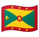 Hoe Vlag: Grenada emoji eruit ziet op Google.