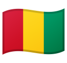 Hoe Vlag: Guinee emoji eruit ziet op Google.