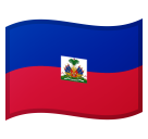 How Flag: Haiti emoji looks on Google.