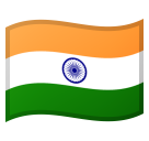 How Flag: India emoji looks on Google.