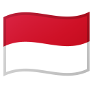 How Flag: Indonesia emoji looks on Google.