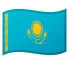 Hoe Vlag: Kazachstan emoji eruit ziet op Google.