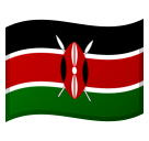 How Flag: Kenya emoji looks on Google.