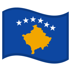 Wie Flagge: Kosovo Emoji auf Google aussieht.