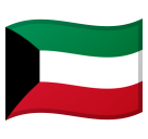 How Flag: Kuwait emoji looks on Google.