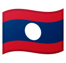 Cómo se ve el emoji Bandera: Laos en Google.