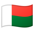 How Flag: Madagascar emoji looks on Google.