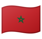 How Flag: Morocco emoji looks on Google.