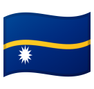 Hoe Vlag: Nauru emoji eruit ziet op Google.