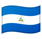 Cómo se ve el emoji Bandera: Nicaragua en Google.