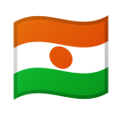 How Flag: Niger emoji looks on Google.