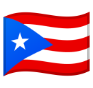 Como o emoji do Bandeira: Porto Rico é exibido no Google.