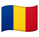 How Flag: Romania emoji looks on Google.