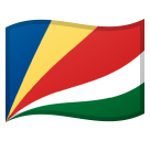 How Flag: Seychelles emoji looks on Google.