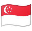 Bagaimana emoji Bendera: Singapura kelihatan di Google.