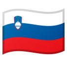 Hoe Vlag: Slovenië emoji eruit ziet op Google.