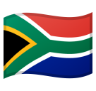 How Flag: South Africa emoji looks on Google.