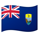 How Flag: St. Helena emoji looks on Google.