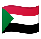 How Flag: Sudan emoji looks on Google.